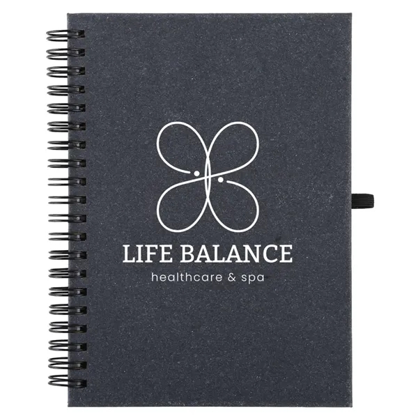 5" x 7" Bonded Leather Spiral Notebook w/FSC Recycled Paper - 5" x 7" Bonded Leather Spiral Notebook w/FSC Recycled Paper - Image 1 of 2
