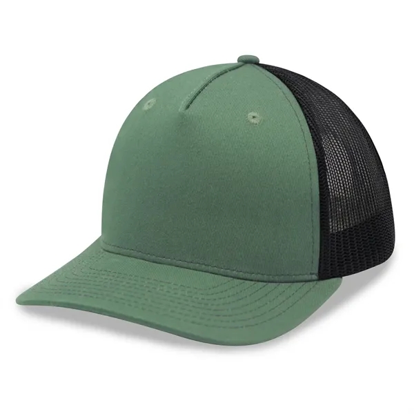 Premium 5 Panels Trucker Cap - Premium 5 Panels Trucker Cap - Image 15 of 30