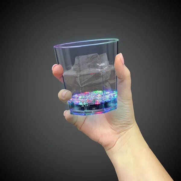 8 oz. Rocks Glass w/ Flashing LED Lights - 8 oz. Rocks Glass w/ Flashing LED Lights - Image 6 of 11