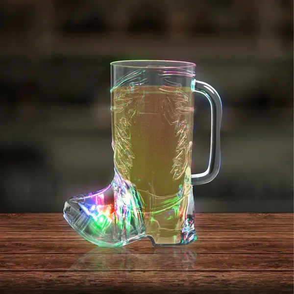 16 oz. Cowboy Boot Shaped LED Light Up Cup - 16 oz. Cowboy Boot Shaped LED Light Up Cup - Image 4 of 12