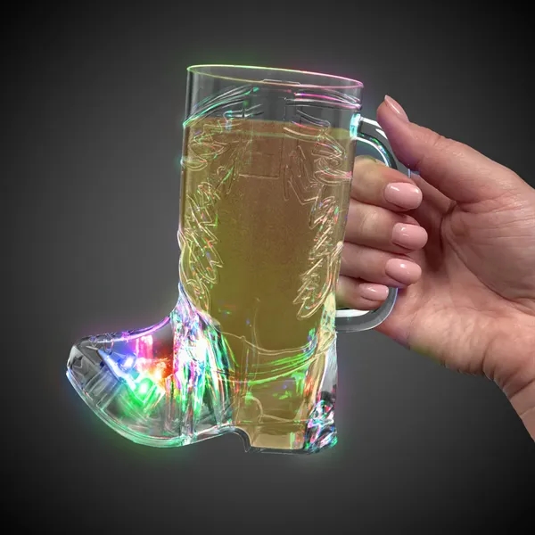 16 oz. Cowboy Boot Shaped LED Light Up Cup - 16 oz. Cowboy Boot Shaped LED Light Up Cup - Image 7 of 12