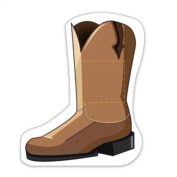 Cowboy Boot Shaped NoteKeeper™ Magnet 35 mil - Cowboy Boot Shaped NoteKeeper™ Magnet 35 mil - Image 1 of 4