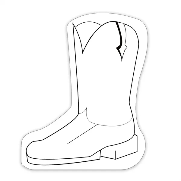 Cowboy Boot Shaped NoteKeeper™ Magnet 35 mil - Cowboy Boot Shaped NoteKeeper™ Magnet 35 mil - Image 2 of 4