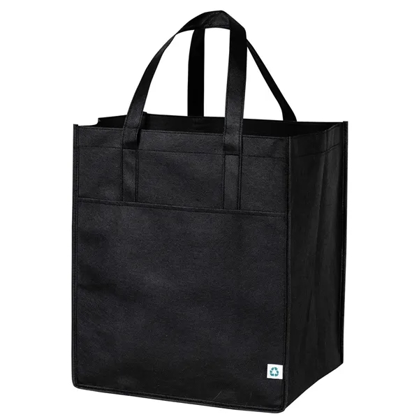 90 GSM Non-Woven Reusable Tote Bag w/ Handles, Drop-in Board - 90 GSM Non-Woven Reusable Tote Bag w/ Handles, Drop-in Board - Image 2 of 12