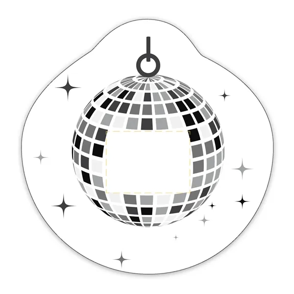 Disco Ball Shaped NoteKeeper™ Magnet 20 mil - Disco Ball Shaped NoteKeeper™ Magnet 20 mil - Image 2 of 3