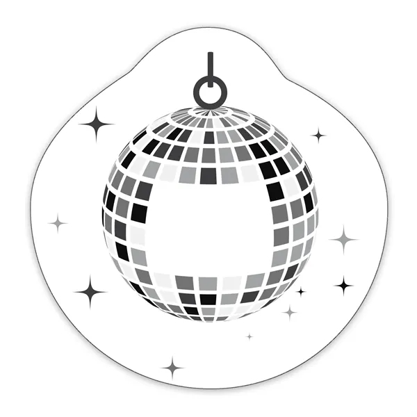 Disco Ball Shaped NoteKeeper™ Magnet 20 mil - Disco Ball Shaped NoteKeeper™ Magnet 20 mil - Image 3 of 3