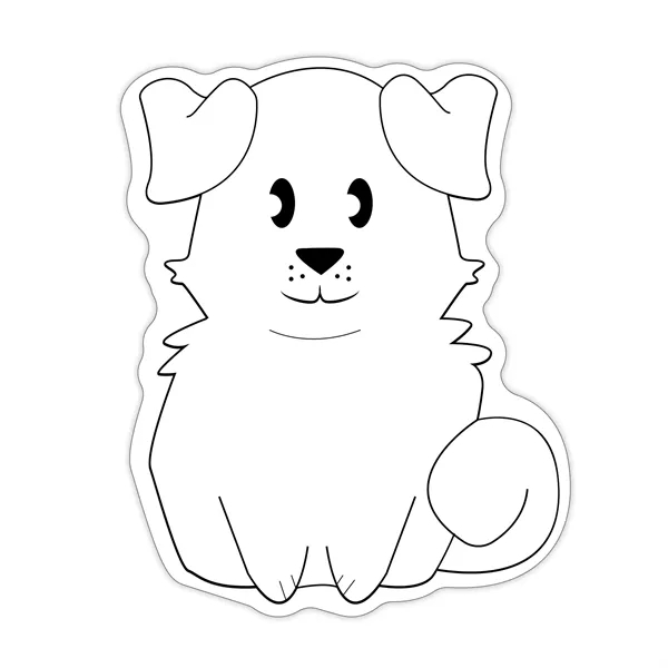Dog Shaped NoteKeeper™ Magnet 35 mil - Dog Shaped NoteKeeper™ Magnet 35 mil - Image 2 of 4