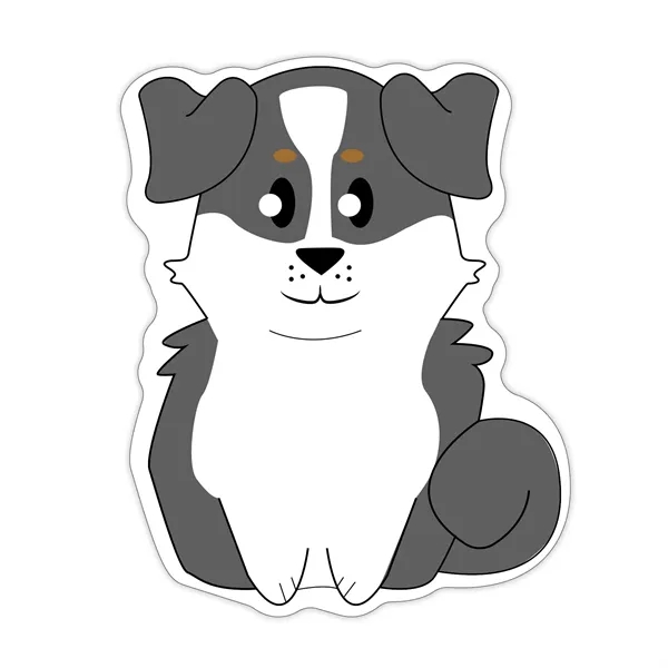 Dog Shaped NoteKeeper™ Magnet 35 mil - Dog Shaped NoteKeeper™ Magnet 35 mil - Image 3 of 4