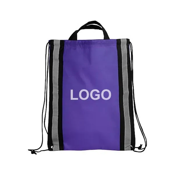 Drawstring Backpack Reflective -3 - Drawstring Backpack Reflective -3 - Image 0 of 1
