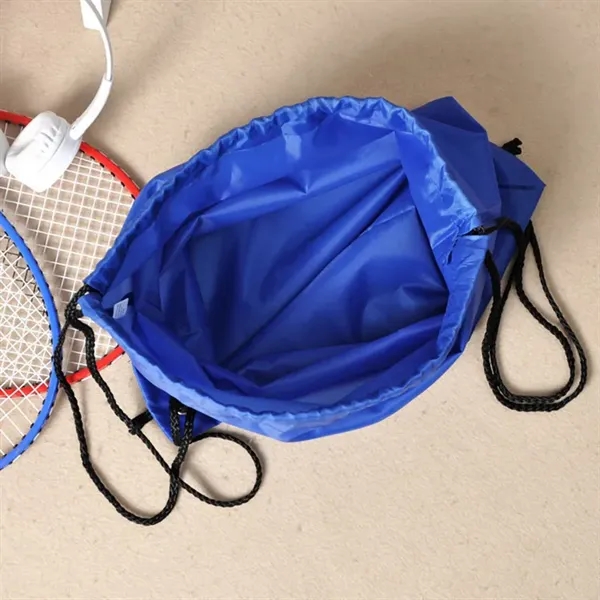 210D Polyester Stylish Drawstring Sportpacks 18''x14'' - 210D Polyester Stylish Drawstring Sportpacks 18''x14'' - Image 2 of 2