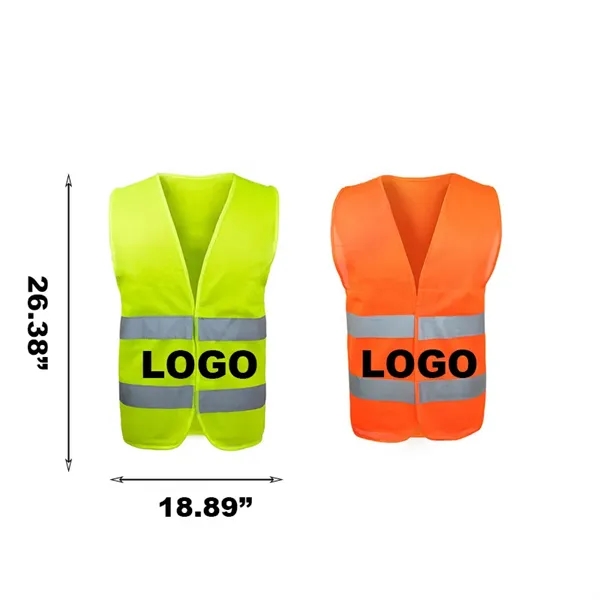 High Visibility Reflective Zipper Construction Safety Vest - High Visibility Reflective Zipper Construction Safety Vest - Image 3 of 3