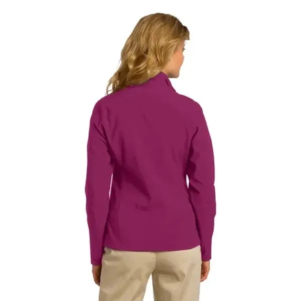 Port Authority Ladies Core Soft Shell Jacket - Dark/Color - Port Authority Ladies Core Soft Shell Jacket - Dark/Color - Image 4 of 9