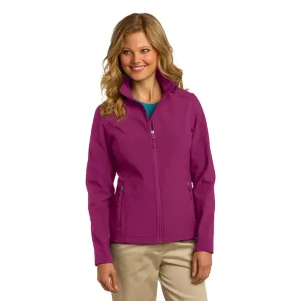 Port Authority Ladies Core Soft Shell Jacket - Dark/Color - Port Authority Ladies Core Soft Shell Jacket - Dark/Color - Image 5 of 9