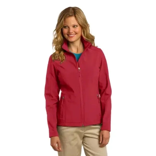 Port Authority Ladies Core Soft Shell Jacket - Dark/Color - Port Authority Ladies Core Soft Shell Jacket - Dark/Color - Image 8 of 9