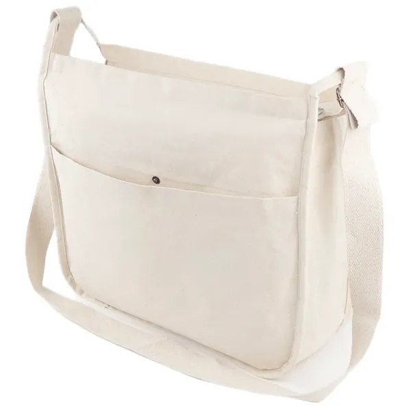 Modern Messenger Bag Backpack Eco Friendly Canvas - Modern Messenger Bag Backpack Eco Friendly Canvas - Image 2 of 7