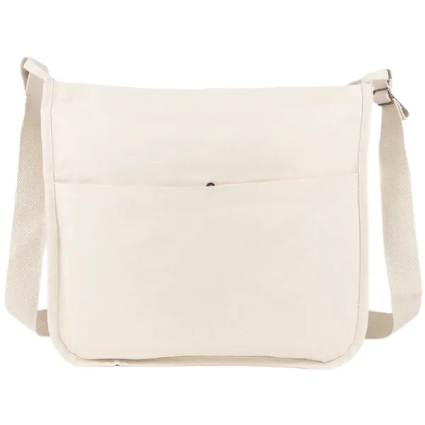 Modern Messenger Bag Backpack Eco Friendly Canvas - Modern Messenger Bag Backpack Eco Friendly Canvas - Image 4 of 7