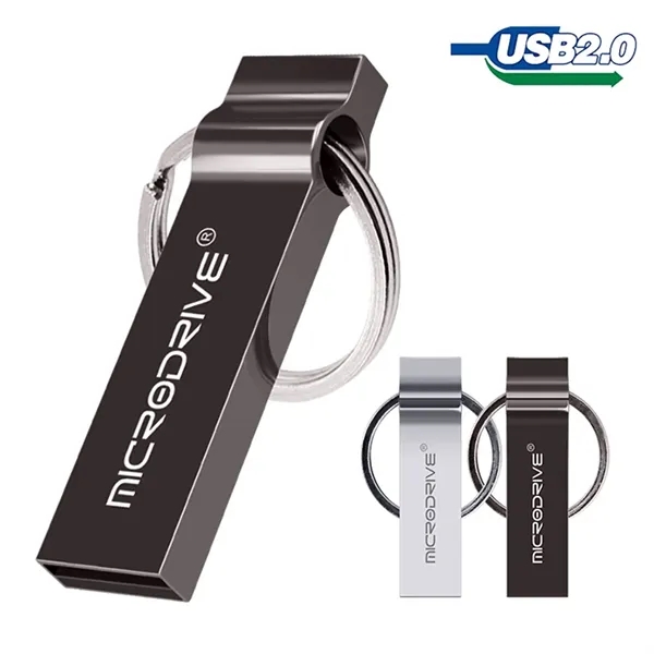 Metal USB 2.0 Flash Drive Keychain - Metal USB 2.0 Flash Drive Keychain - Image 0 of 6