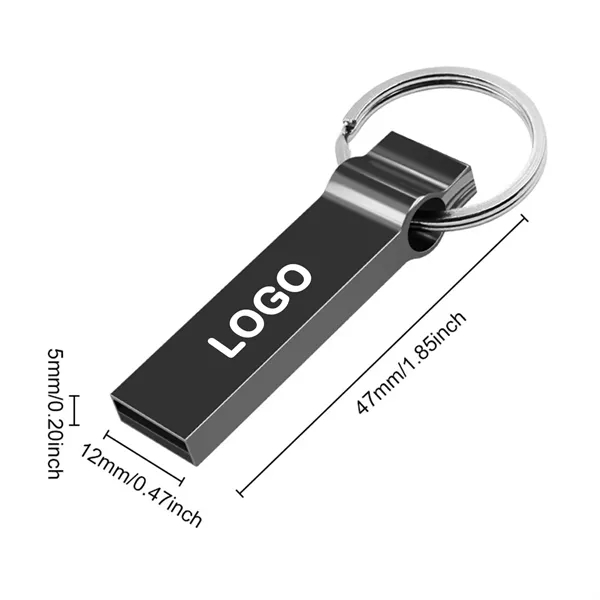 Metal USB 2.0 Flash Drive Keychain - Metal USB 2.0 Flash Drive Keychain - Image 4 of 6