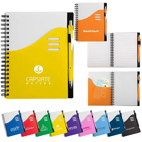 Large Wave Pocket Journal Notebook - Large Wave Pocket Journal Notebook - Image 0 of 2