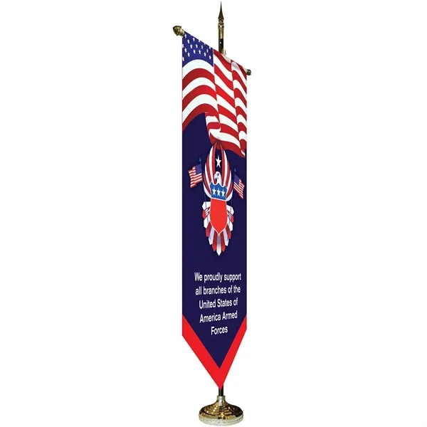 36" x 72" Premium Gonfalon 7' Kit / V-Cut - 36" x 72" Premium Gonfalon 7' Kit / V-Cut - Image 1 of 5