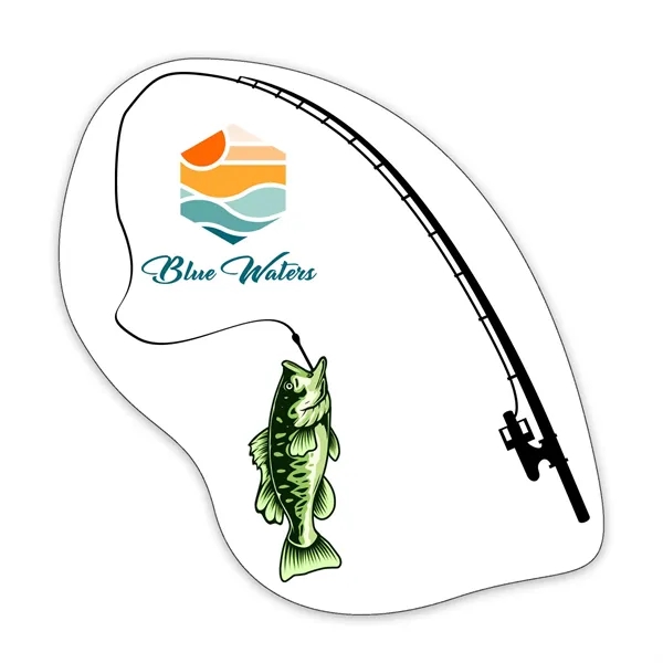Fish and Fishing Pole Shaped NoteKeeper™ Magnet 20 mil - Fish and Fishing Pole Shaped NoteKeeper™ Magnet 20 mil - Image 0 of 4