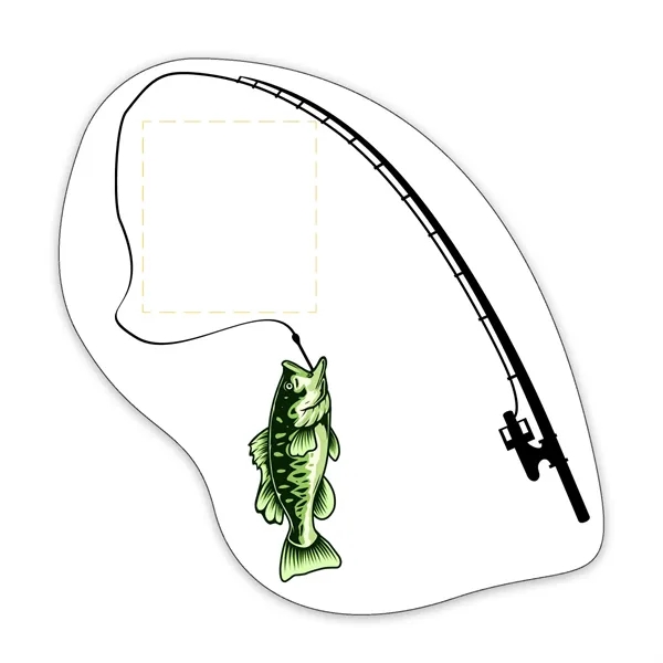 Fish and Fishing Pole Shaped NoteKeeper™ Magnet 20 mil - Fish and Fishing Pole Shaped NoteKeeper™ Magnet 20 mil - Image 2 of 4