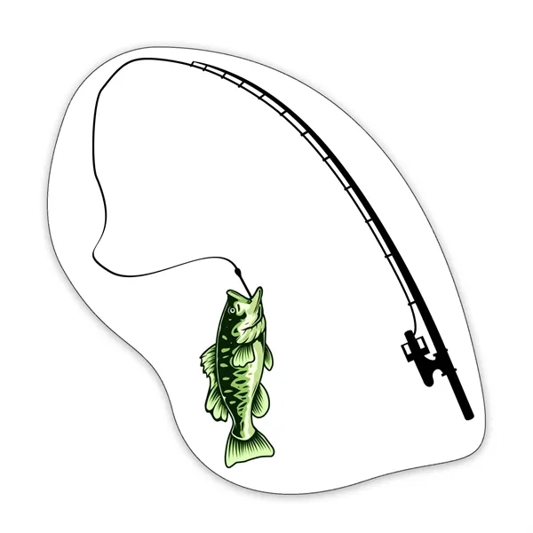 Fish and Fishing Pole Shaped NoteKeeper™ Magnet 20 mil - Fish and Fishing Pole Shaped NoteKeeper™ Magnet 20 mil - Image 4 of 4