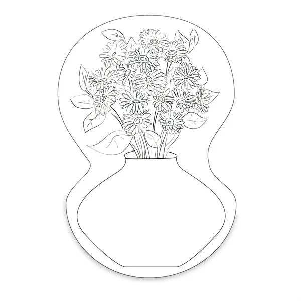 Flowers with Vase Shaped NoteKeeper™ Magnet 20 mil - Flowers with Vase Shaped NoteKeeper™ Magnet 20 mil - Image 3 of 4