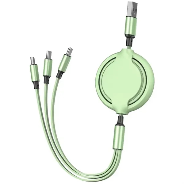 3-In-1 Retractable Usb Multi Charging Cable - 3-In-1 Retractable Usb Multi Charging Cable - Image 3 of 4