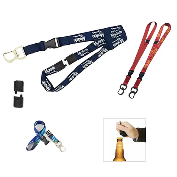 Safety Breakaway Buckle Release Lanyard with Bottle Opener - Safety Breakaway Buckle Release Lanyard with Bottle Opener - Image 0 of 3
