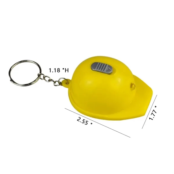 Hard Hat Bottle Opener Keyring with LED Light - Hard Hat Bottle Opener Keyring with LED Light - Image 2 of 2