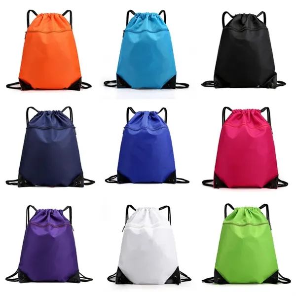 Waterproof Oxford Drawstring Backpack - Waterproof Oxford Drawstring Backpack - Image 0 of 6