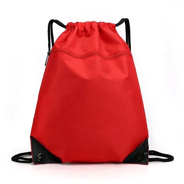 Waterproof Oxford Drawstring Backpack - Waterproof Oxford Drawstring Backpack - Image 1 of 6