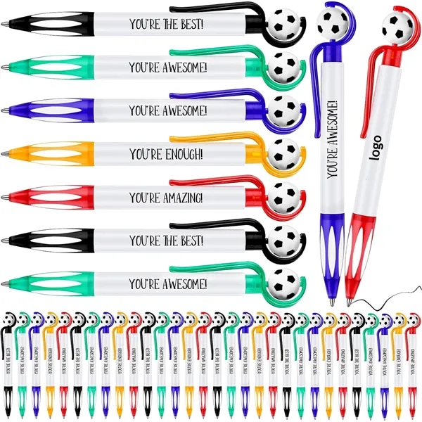 Soccer Football Ballpoint Pens Black Ink - Soccer Football Ballpoint Pens Black Ink - Image 0 of 2