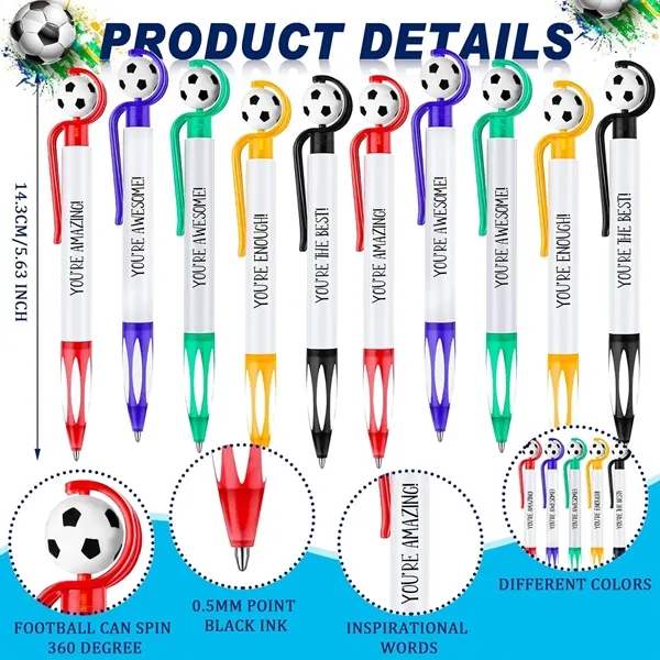 Soccer Football Ballpoint Pens Black Ink - Soccer Football Ballpoint Pens Black Ink - Image 2 of 2