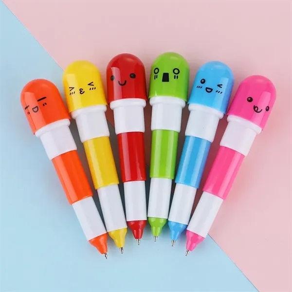 Retractable Capsule Ballpoint Pen - Retractable Capsule Ballpoint Pen - Image 0 of 5