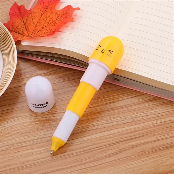 Retractable Capsule Ballpoint Pen - Retractable Capsule Ballpoint Pen - Image 1 of 5