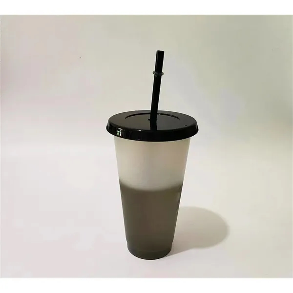 16oz Color Changing Cup with Straw and Lid - 16oz Color Changing Cup with Straw and Lid - Image 5 of 12