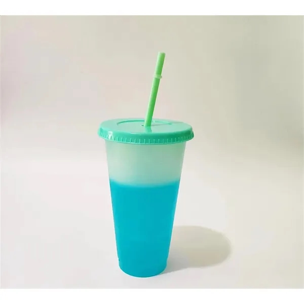 16oz Color Changing Cup with Straw and Lid - 16oz Color Changing Cup with Straw and Lid - Image 12 of 12