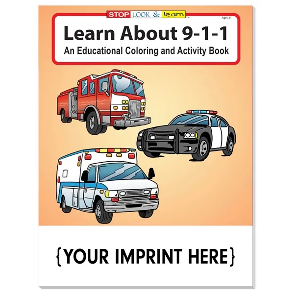 Learn About 9-1-1 Coloring and Activity Book - Learn About 9-1-1 Coloring and Activity Book - Image 0 of 3