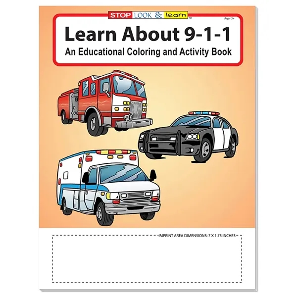 Learn About 9-1-1 Coloring and Activity Book - Learn About 9-1-1 Coloring and Activity Book - Image 3 of 3