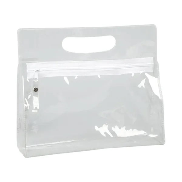 Clear Cosmetic Bags with Zipper PVC Travel Toiletry Pouch - Clear Cosmetic Bags with Zipper PVC Travel Toiletry Pouch - Image 3 of 4