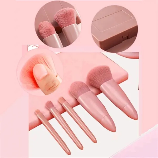 Travel Size Makeup Brushes Set And Mirror - Travel Size Makeup Brushes Set And Mirror - Image 3 of 4