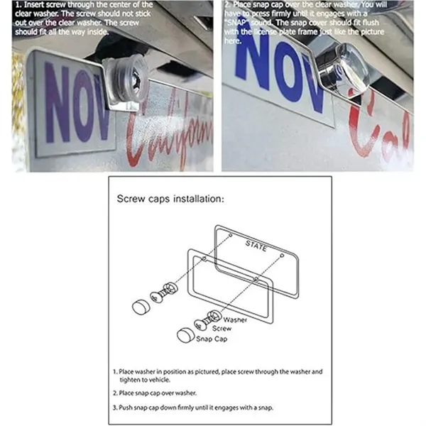Stainless Steel License Plate Frame - Stainless Steel License Plate Frame - Image 2 of 6