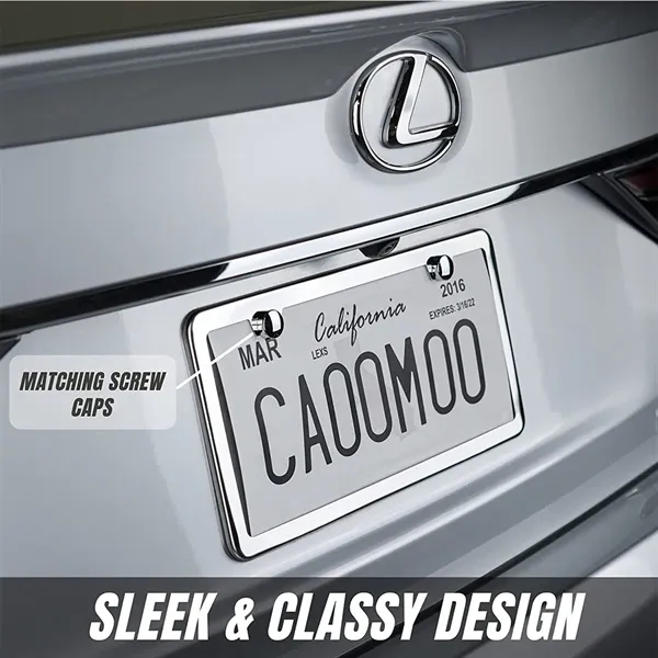 Stainless Steel License Plate Frame - Stainless Steel License Plate Frame - Image 4 of 6