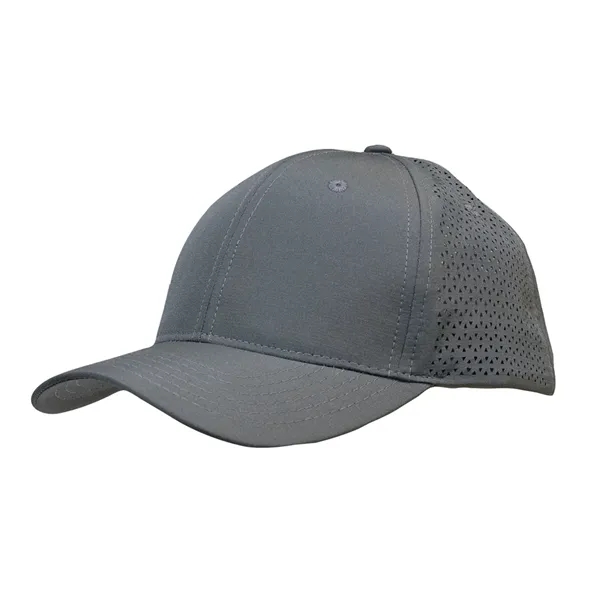 Sports Ripstop Twill Cap with Triangle Perforations - Sports Ripstop Twill Cap with Triangle Perforations - Image 3 of 12