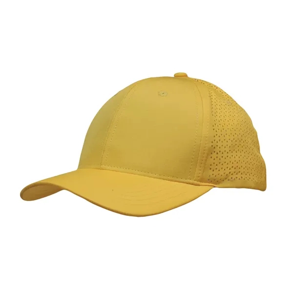 Sports Ripstop Twill Cap with Triangle Perforations - Sports Ripstop Twill Cap with Triangle Perforations - Image 5 of 12