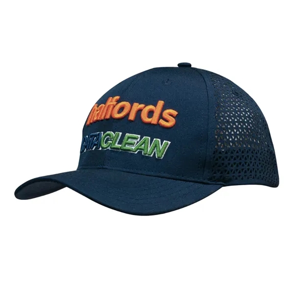 Sports Ripstop Twill Cap with Triangle Perforations - Sports Ripstop Twill Cap with Triangle Perforations - Image 0 of 12