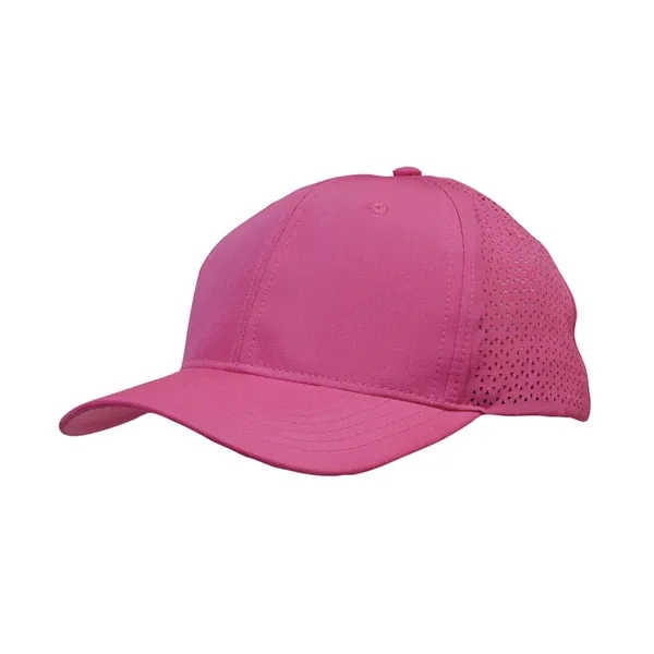 Sports Ripstop Twill Cap with Triangle Perforations - Sports Ripstop Twill Cap with Triangle Perforations - Image 6 of 12