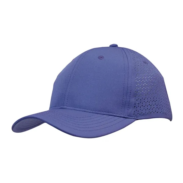 Sports Ripstop Twill Cap with Triangle Perforations - Sports Ripstop Twill Cap with Triangle Perforations - Image 9 of 12